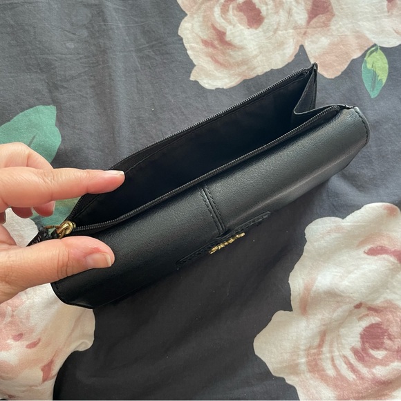 Black Coach Wallet with Gold Detail - Picture 2 of 6